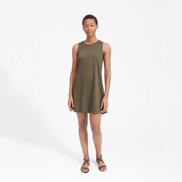 Everlane Luxe Cotton A-Line Dress (FITS SMALL) - Picture 2 of 8